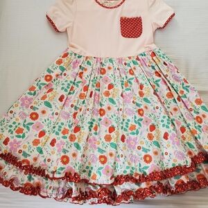 Matilda Jane Light Pink Floral Ruffle Dress